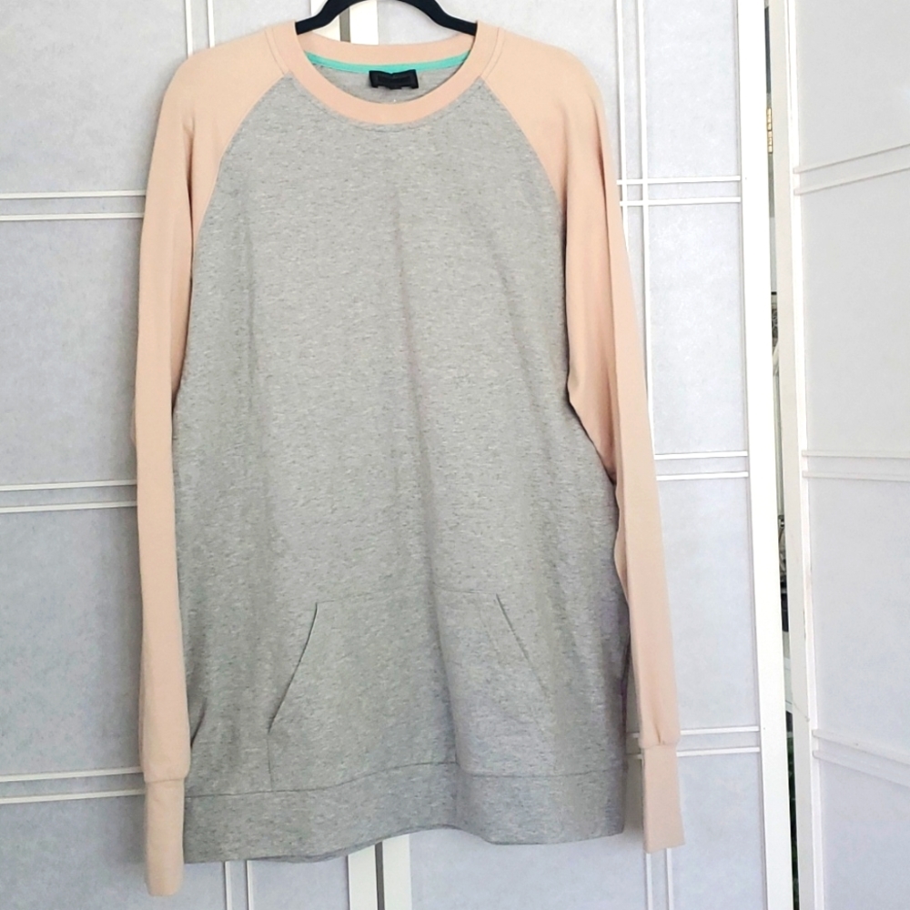 NWOT  Cordova Duo Colored Crew Neck Sweatshirt with Front Pouch